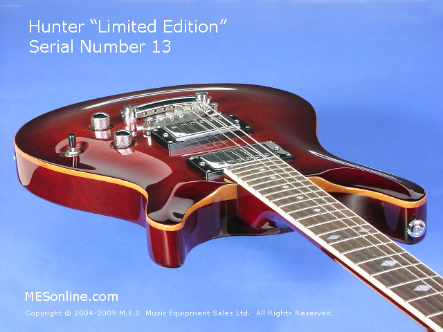 Hunter LE Electric Guitar Close Front-N2 View