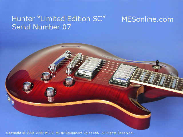 Hunter SC Electric Guitar Front Close View