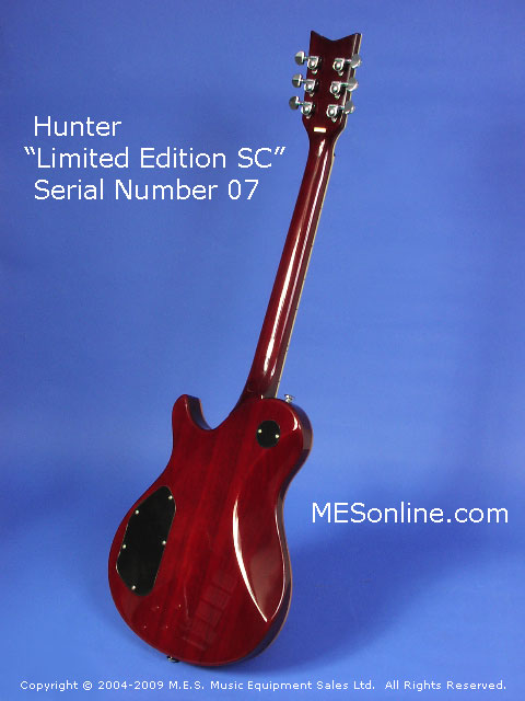 Hunter SC Electric Guitar Full Back View
