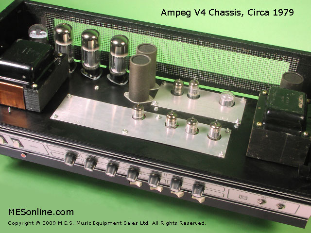 1979 Ampeg V4 amplifier head with 4 x 12 EXV4 speaker cabinet, image 16