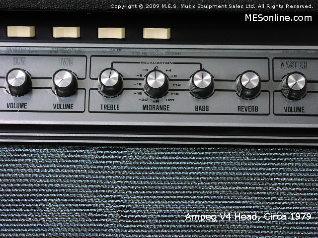 1979 Ampeg V4 amplifier head with 4 x 12 EXV4 speaker cabinet, image 29