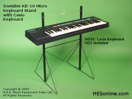 Invisible KB10 Micro Keyboard Stand with Casio Keyboard.