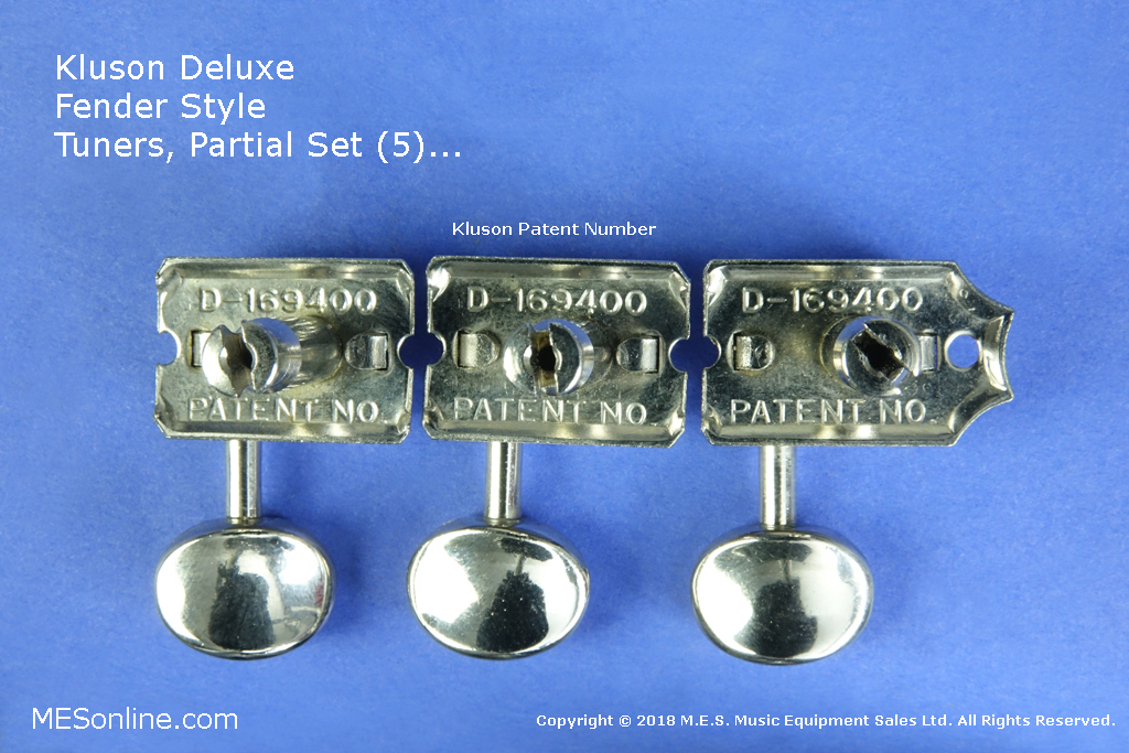 Grover Pat. Pend. U.S.A. NOS 3 + 3 gold tuners, image 5