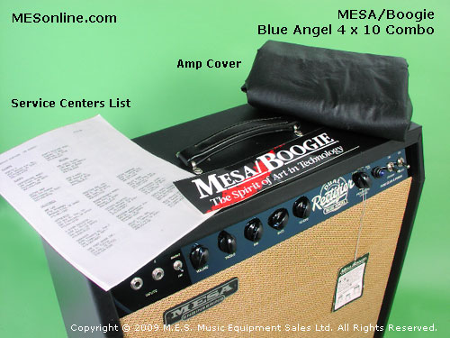 MESA-Boogie Blue Angel 4 x 10 guitar amplifier drop cover view, Image 11