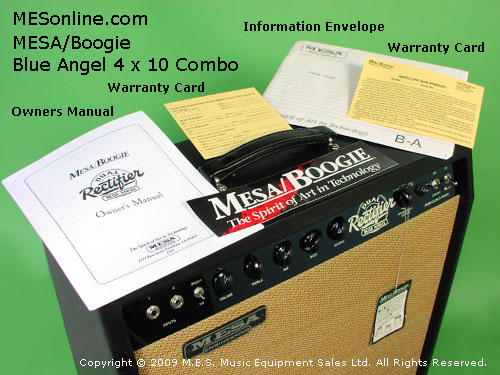 MESA-Boogie Blue Angel 4 x 10 guitar amplifier manuals view, Image 10