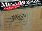 Thumb Nail, MESA-Boogie Blue Angel 4 x 10 guitar amplifier ship  label view, Image 14