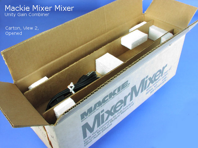 Mackie Mixer Mixer Box Opn