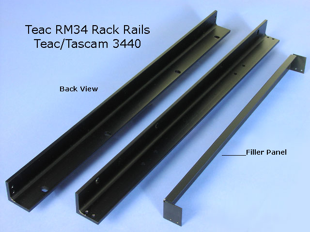 Teac Tascam RM34 Rack Mounting Kit for Teac 3340 Recorder Reproducer, Back View